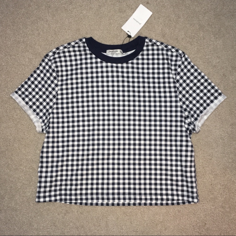 CHECKERED CROP TOP